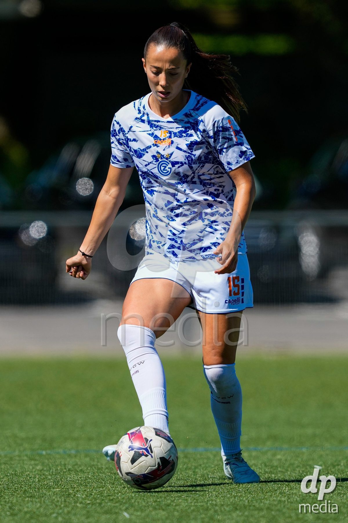 Schweiz: AXA Women's Super League 2025/26, FC Aarau Frauen vs GC Frauenfussball - Sportanlage Schachen, Aarau: Marta Cazalla Garcia (15 Grasshoppers) beim Aufwärmen