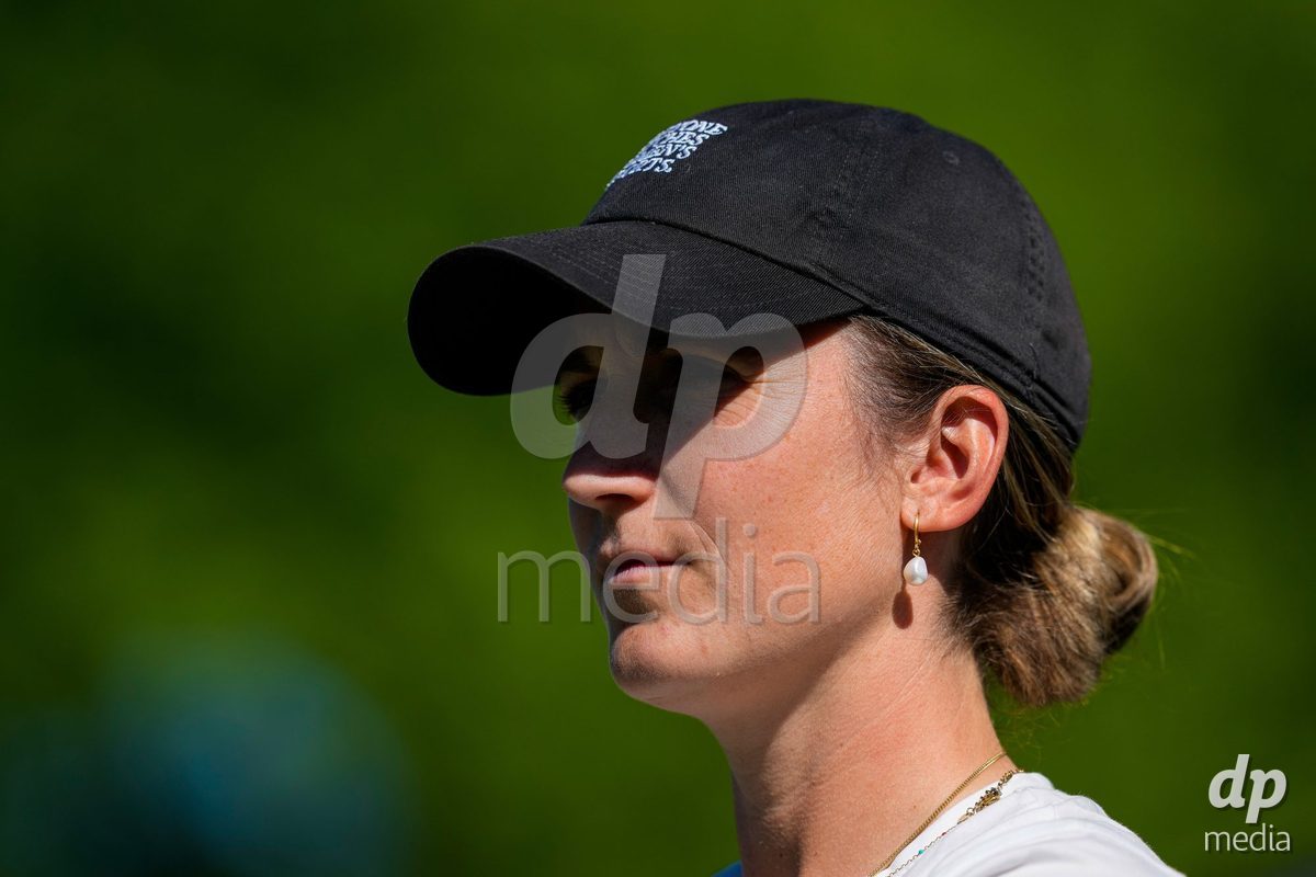 Schweiz: AXA Women's Super League 2025/26, FC Aarau Frauen vs GC Frauenfussball - Sportanlage Schachen, Aarau: Cheftrainer Laura Vetterlein (Grasshoppers)