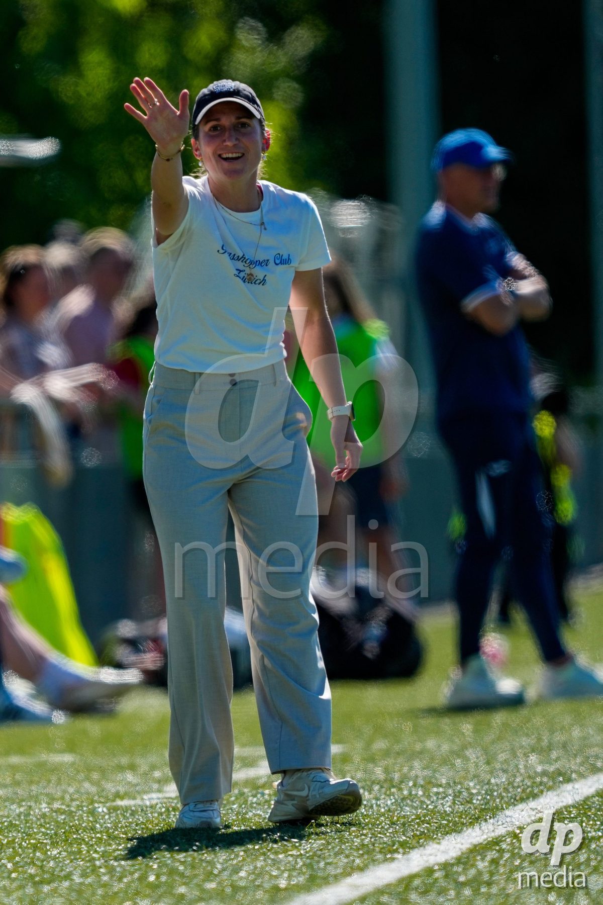 Schweiz: AXA Women's Super League 2025/26, FC Aarau Frauen vs GC Frauenfussball - Sportanlage Schachen, Aarau: Cheftrainer Laura Vetterlein (Grasshoppers)