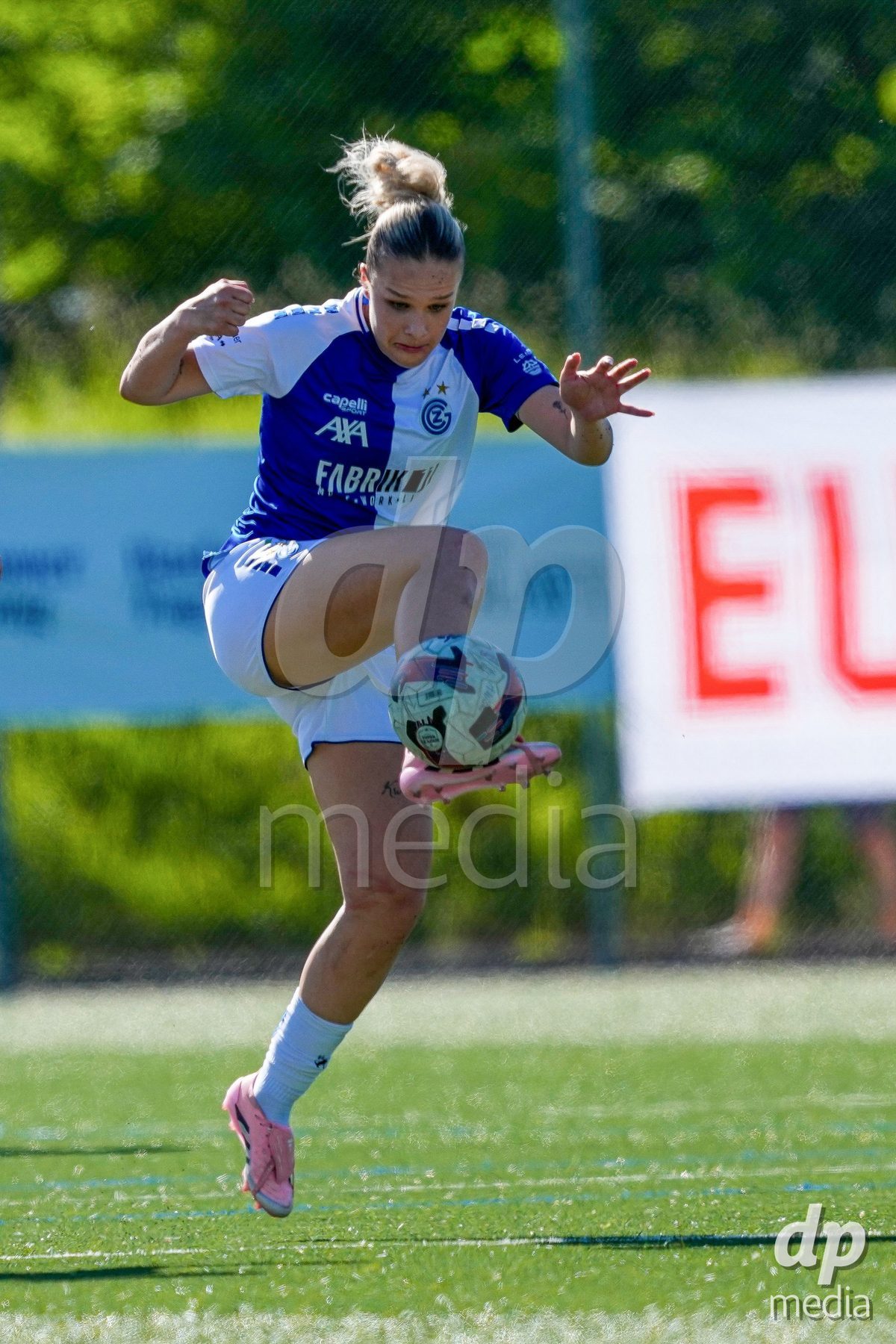 Schweiz: AXA Women's Super League 2025/26, FC Aarau Frauen vs GC Frauenfussball - Sportanlage Schachen, Aarau: Ella Ljustina (8 Grasshoppers) in Aktion