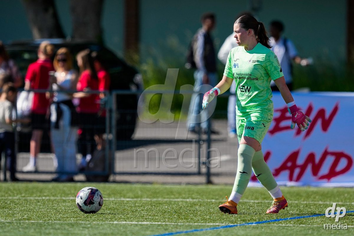 Schweiz: AXA Women's Super League 2025/26, FC Aarau Frauen vs GC Frauenfussball - Sportanlage Schachen, Aarau: Torhüterin Lorena Barth (1 FC Aarau)