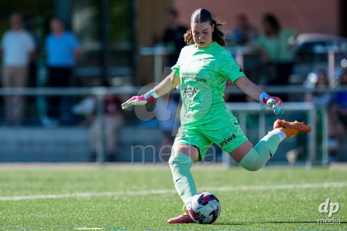 Schweiz: AXA Women's Super League 2025/26, FC Aarau Frauen vs GC Frauenfussball - Sportanlage Schachen, Aarau: Lorena Barth (Torhüterin 1 FC Aarau)
