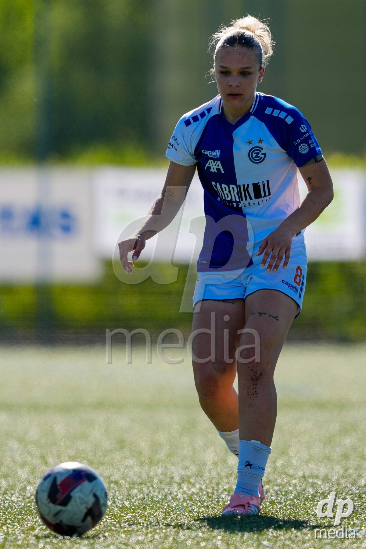 Schweiz: AXA Women's Super League 2025/26, FC Aarau Frauen vs GC Frauenfussball - Sportanlage Schachen, Aarau: Ella Ljustina (8 Grasshoppers)