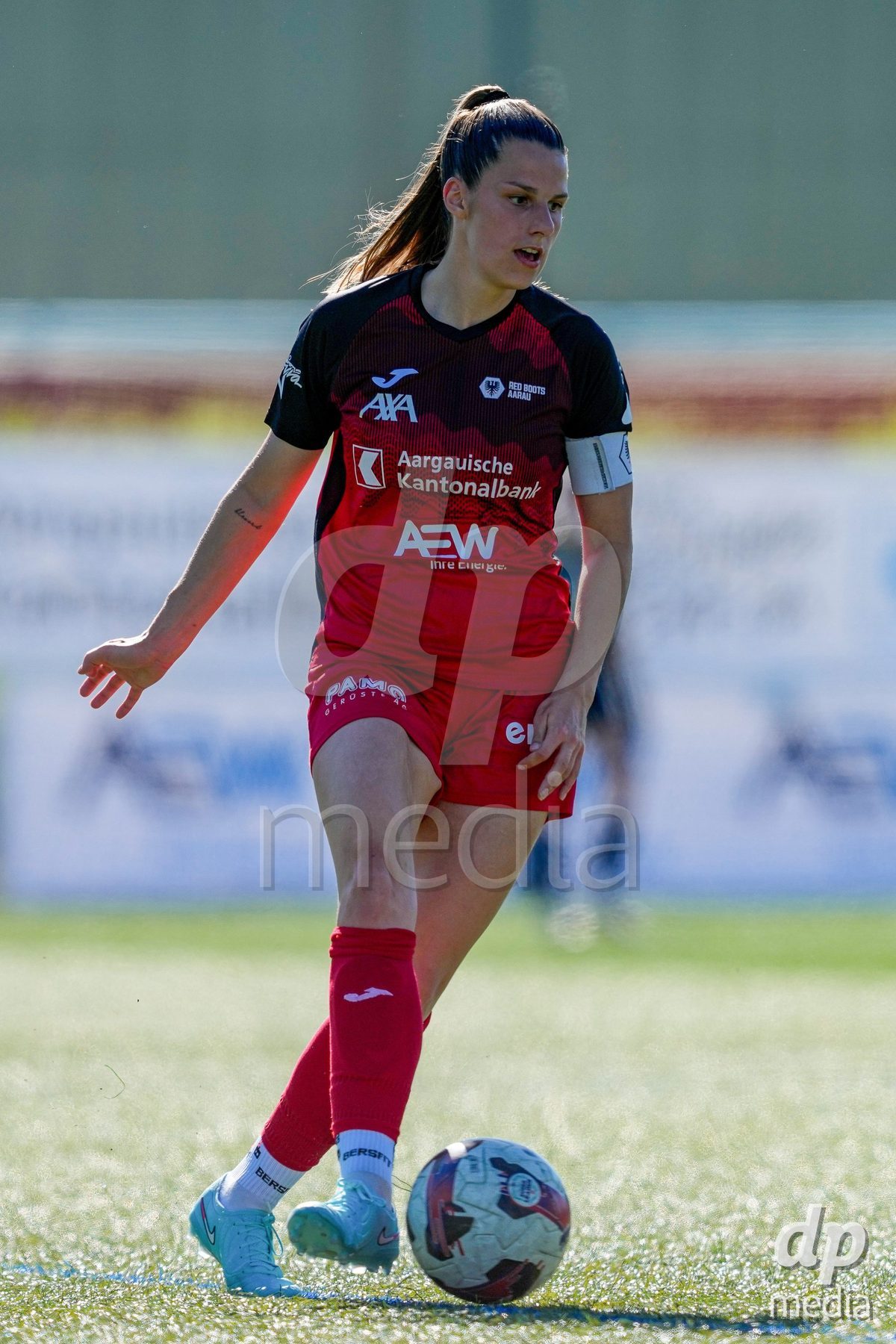 Schweiz: AXA Women's Super League 2025/26, FC Aarau Frauen vs GC Frauenfussball - Sportanlage Schachen, Aarau: Celia Hofer (27 FC Aarau)