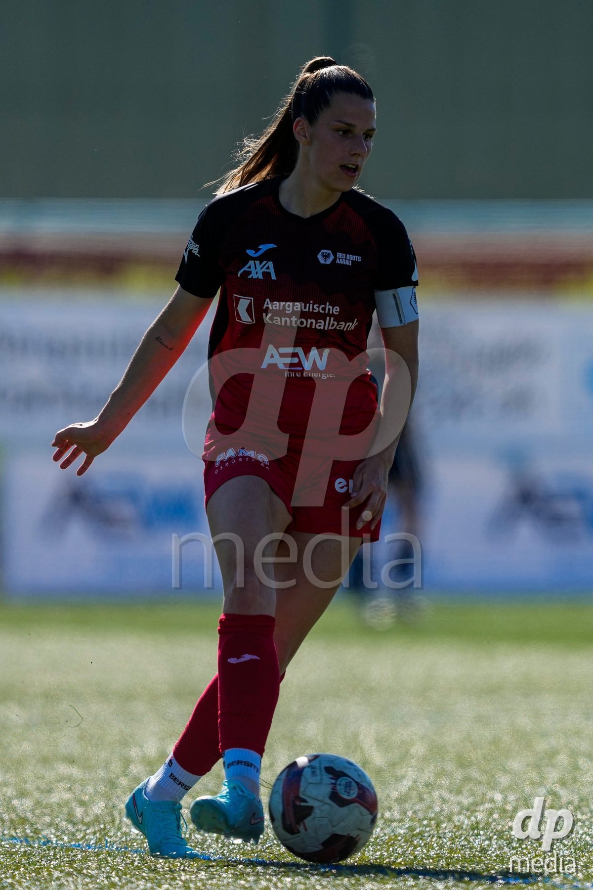 Schweiz: AXA Women's Super League 2025/26, FC Aarau Frauen vs GC Frauenfussball - Sportanlage Schachen, Aarau: Celia Hofer (27 FC Aarau)