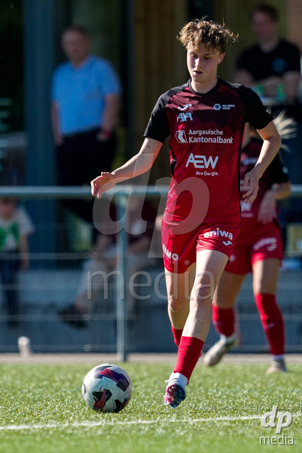Schweiz: AXA Women's Super League 2025/26, FC Aarau Frauen vs GC Frauenfussball - Sportanlage Schachen, Aarau: Andrea Jäggi - Andrea Jaggi (4 FC Aarau)