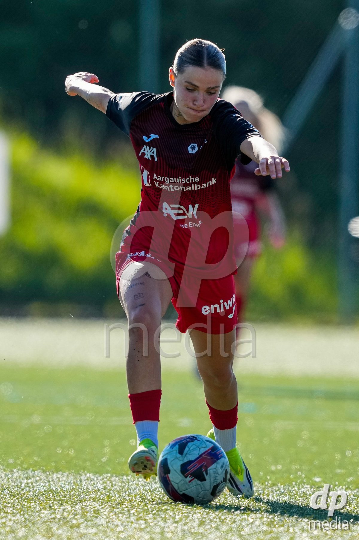 Schweiz: AXA Women's Super League 2025/26, FC Aarau Frauen vs GC Frauenfussball - Sportanlage Schachen, Aarau: Vanesa Hoti (8 FC Aarau)
