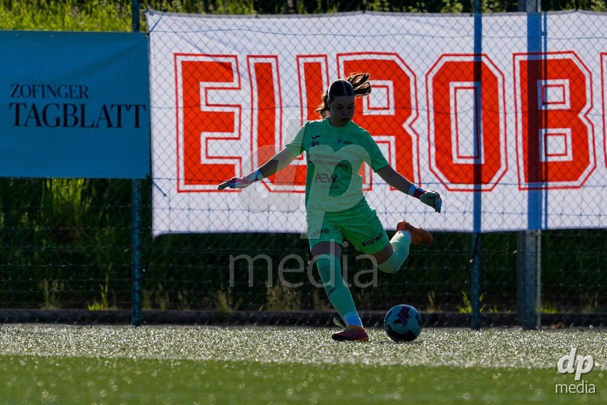 Schweiz: AXA Women's Super League 2025/26, FC Aarau Frauen vs GC Frauenfussball - Sportanlage Schachen, Aarau: Lorena Barth (Torhüterin 1 FC Aarau)