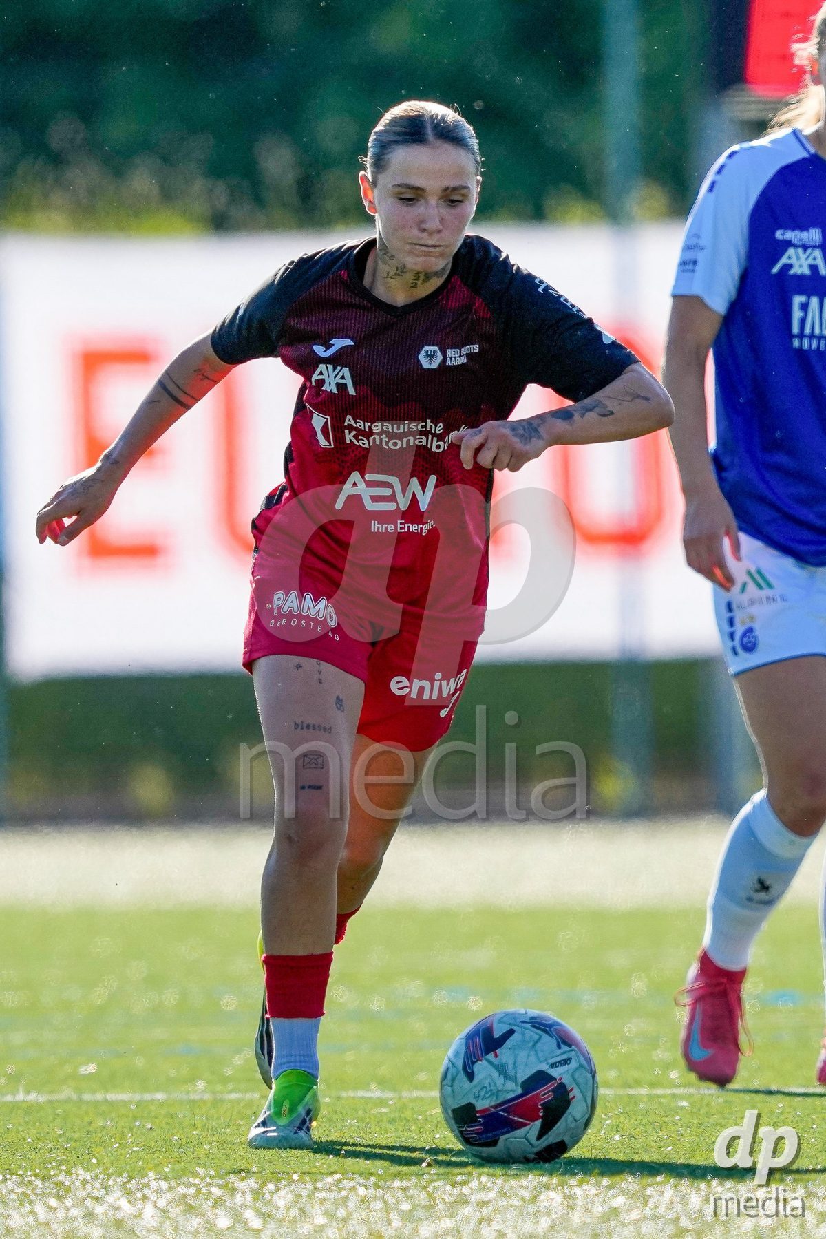 Schweiz: AXA Women's Super League 2025/26, FC Aarau Frauen vs GC Frauenfussball - Sportanlage Schachen, Aarau: Vanesa Hoti (8 FC Aarau)