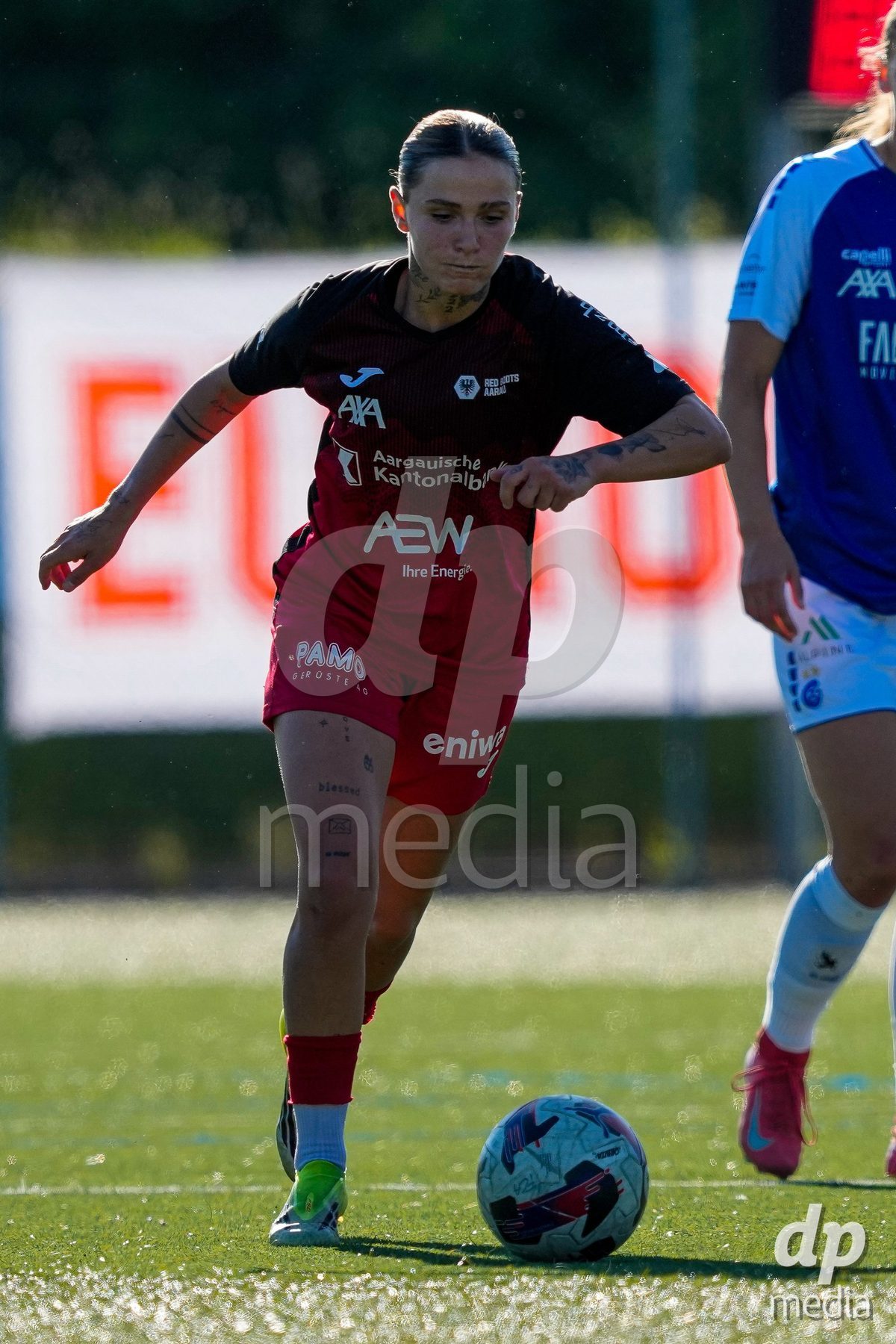 Schweiz: AXA Women's Super League 2025/26, FC Aarau Frauen vs GC Frauenfussball - Sportanlage Schachen, Aarau: Vanesa Hoti (8 FC Aarau)