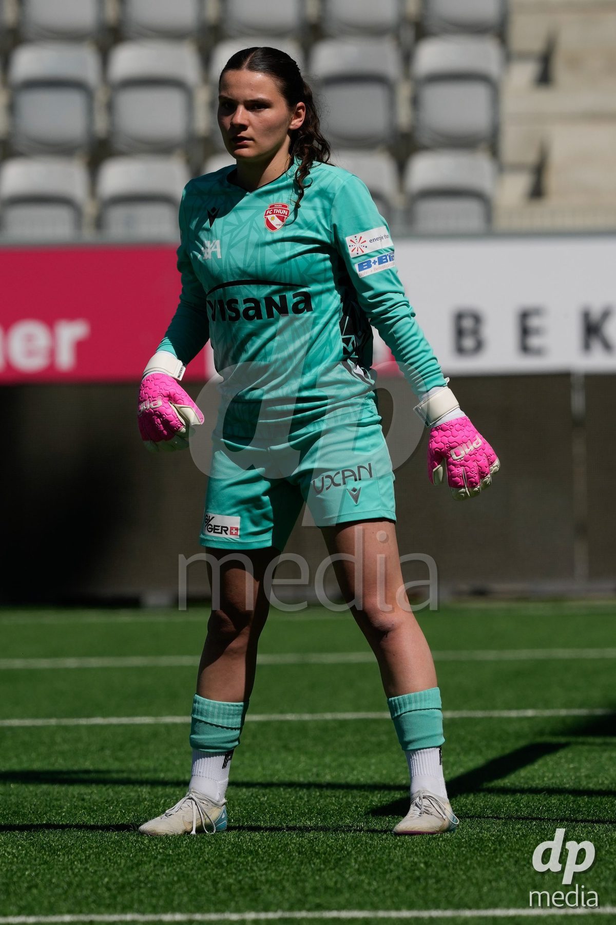 Schweiz: AXA Women's Super League 2025/26, FC Thun vs Yverdon Sport FC - Stockhorn Arena, Thun: Tamara Biedermann (21 Thun)