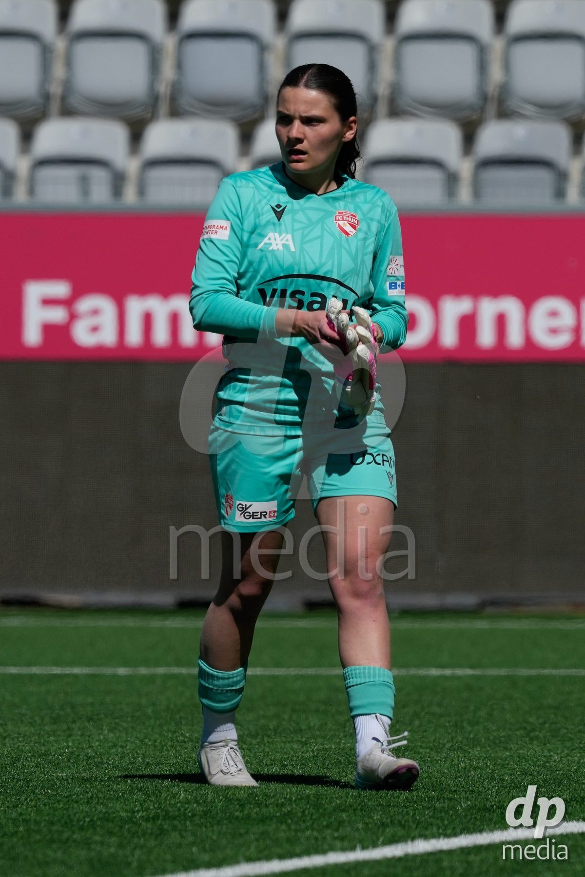 Schweiz: AXA Women's Super League 2025/26, FC Thun vs Yverdon Sport FC - Stockhorn Arena, Thun: Tamara Biedermann (21 Thun)