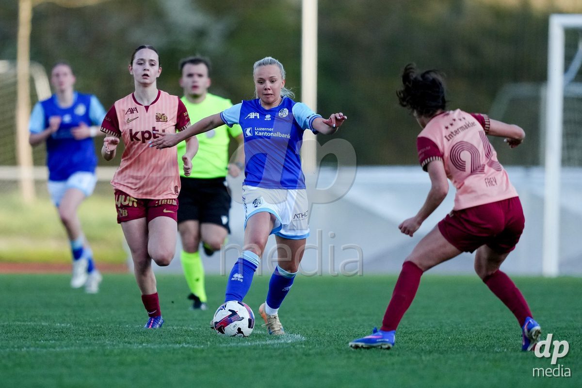 Schweiz: AXA Women's Super League 2025/26, FC Luzern vs BSC YB Frauen - Hubelmatt, Luzern: Jennie Marie Egeriis (17 FCL)