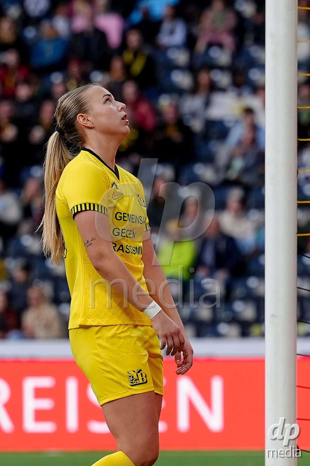 Schweiz: AXA Women's Super League 2025/26, BSC YB Frauen vs FC Basel 1893 - Stadion Wankdorf, Bern: Maja Jelcic (99 YB Frauen) nach einer grossen Chance