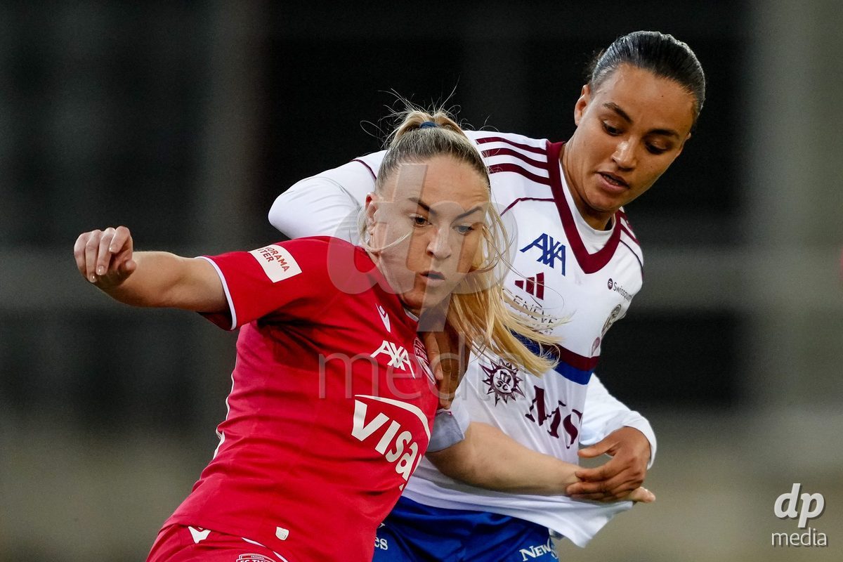 Schweiz: AXA Women's Super League 2025/26, FC Thun vs Servette FC Chenois Feminin - Stockhorn Arena, Thun: