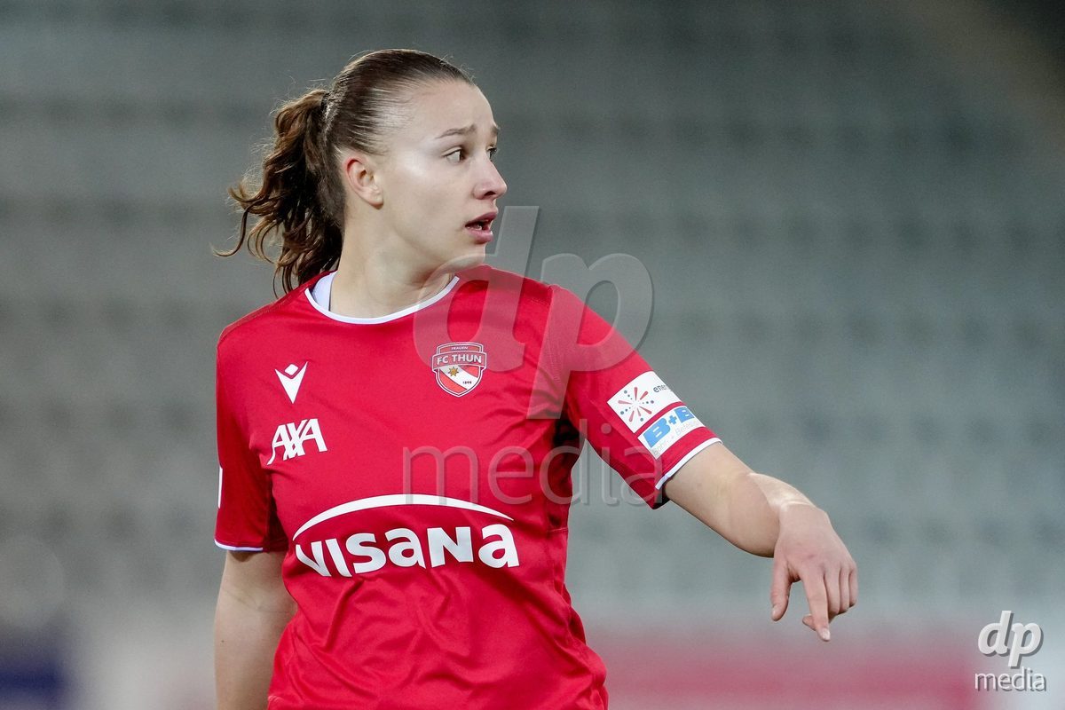 Schweiz: AXA Women's Super League 2025/26, FC Thun vs Servette FC Chenois Feminin - Stockhorn Arena, Thun: Lauriane Frei (31 Thun)