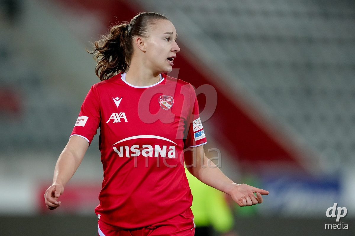 Schweiz: AXA Women's Super League 2025/26, FC Thun vs Servette FC Chenois Feminin - Stockhorn Arena, Thun: Lauriane Frei (31 Thun)