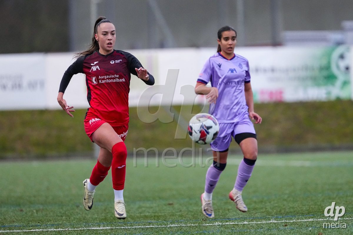 Schweiz: AXA Womens Super League 2025/26, FC Aarau Frauen vs FC Basel 1893 - Sportanlage Schachen, Aarau: Rita Filipa Do Sul Almeida (28 FC Aarau) in aktion