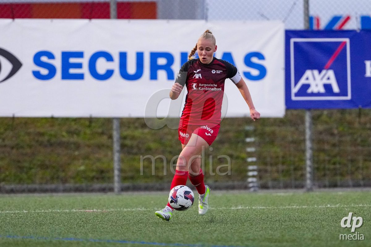 Schweiz: AXA Womens Super League 2025/26, FC Aarau Frauen vs FC Basel 1893 - Sportanlage Schachen, Aarau: Michelle Stierli (22 FC Aarau) in aktion