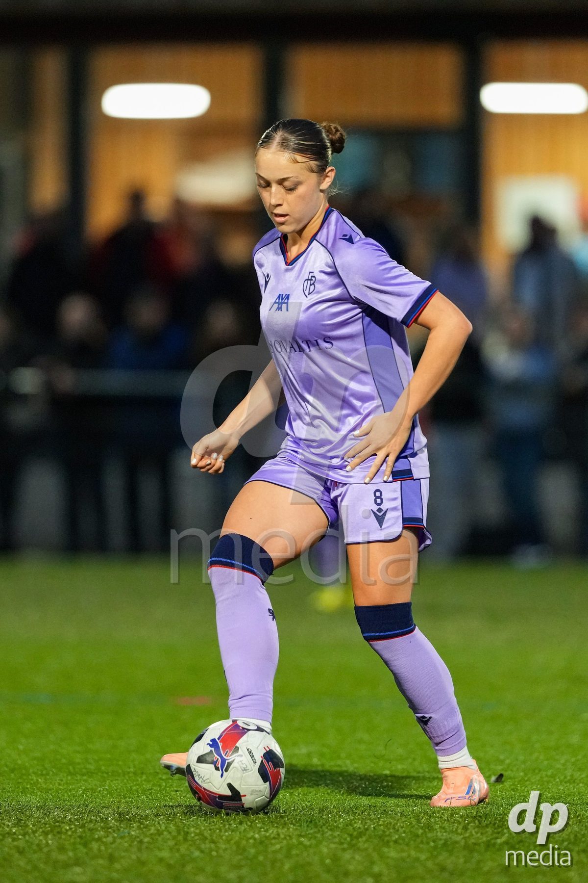 Schweiz: AXA Womens Super League 2025/26, FC Aarau Frauen vs FC Basel 1893 - Sportanlage Schachen, Aarau: Lia Kamber (8 Basel) in aktion