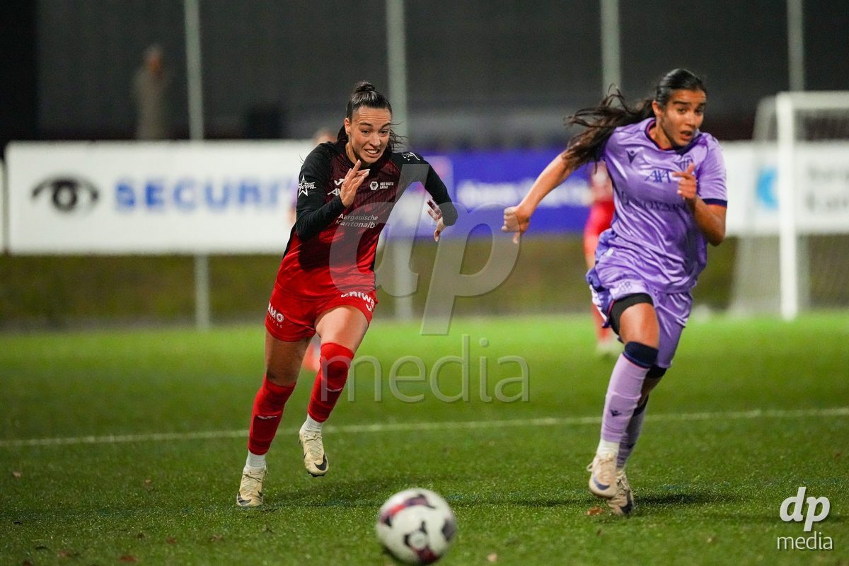 Schweiz: AXA Womens Super League 2025/26, FC Aarau Frauen vs FC Basel 1893 - Sportanlage Schachen, Aarau: Rita Filipa Do Sul Almeida (28 FC Aarau) in aktion