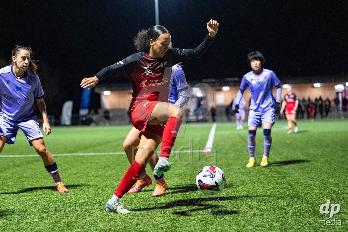 Schweiz: AXA Womens Super League 2025/26, FC Aarau Frauen vs FC Basel 1893 - Sportanlage Schachen, Aarau: Joy Steck (17 FC Aarau) in aktion