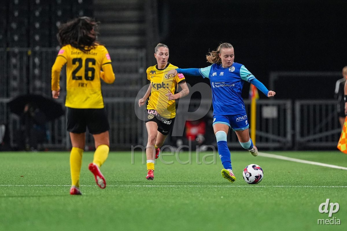 Schweiz: AXA Womens Super League 2025/26, BSC YB Frauen vs FC Luzern - Stadion Wankdorf, Bern: Fiona Sperlich (22 FC Luzern) in aktion