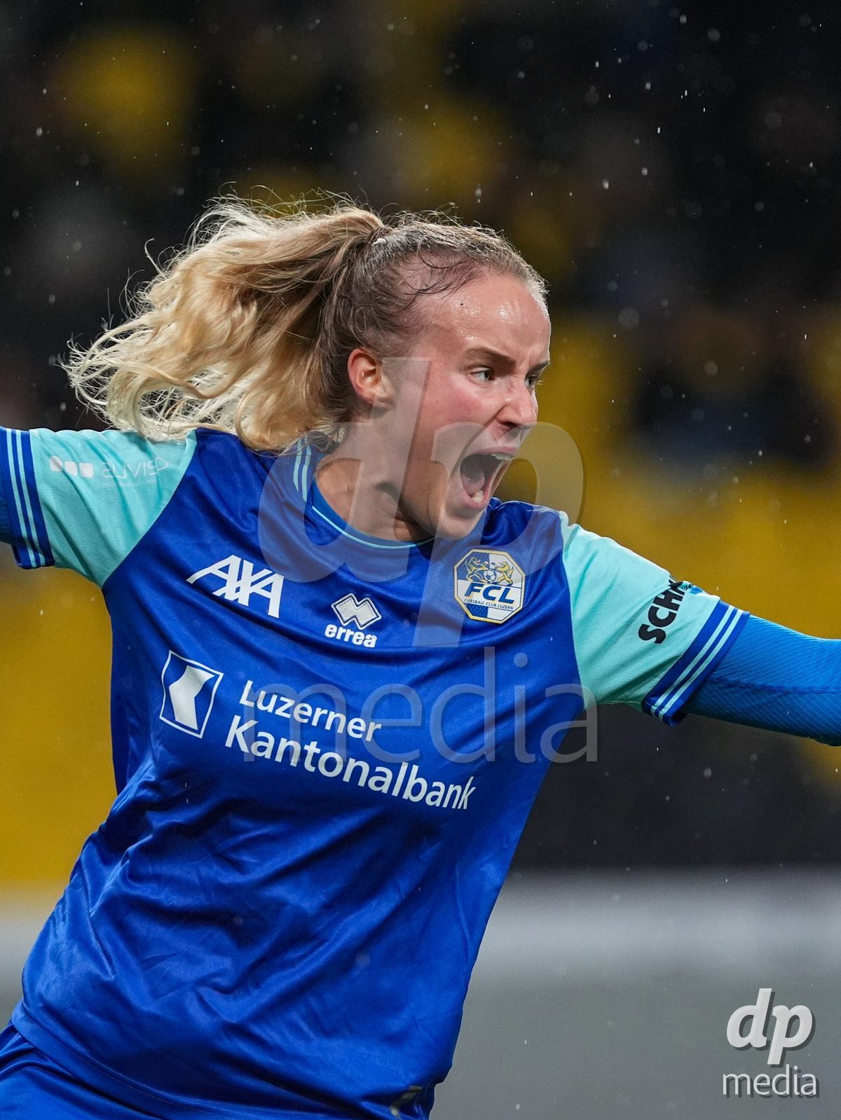 Schweiz: AXA Womens Super League 2025/26, BSC YB Frauen vs FC Luzern - Stadion Wankdorf, Bern: Barbara Reger (16 FC Luzern) jubelt nach ihrem tor