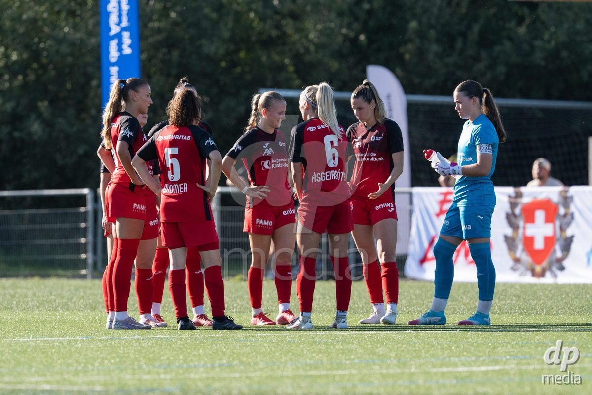 Switzerland: Womens Super League 2025/26, FC Aarau vs YB Frauen - Aarau, Aarau: Team Aarau