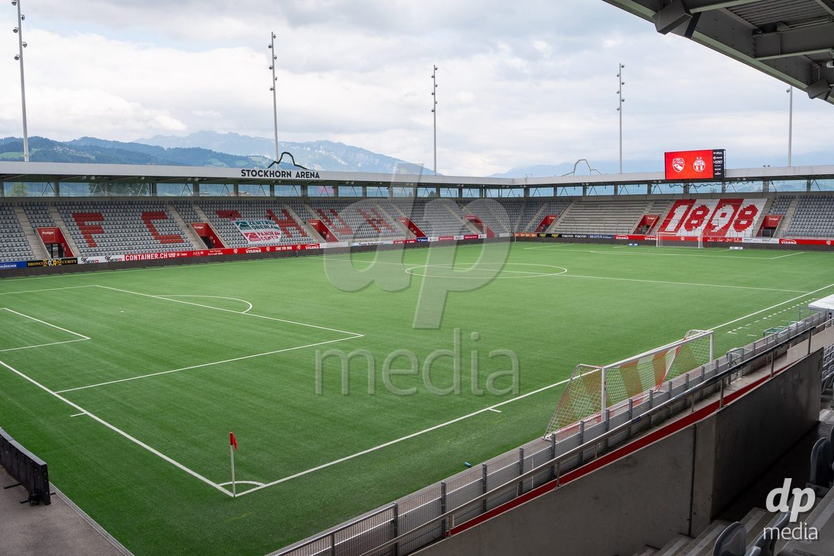 Switzerland: AXA Womens Super League 2025/26, FC Thun vs FC Zurich - Stockhorn Arena, Thun: General view inside the stadium