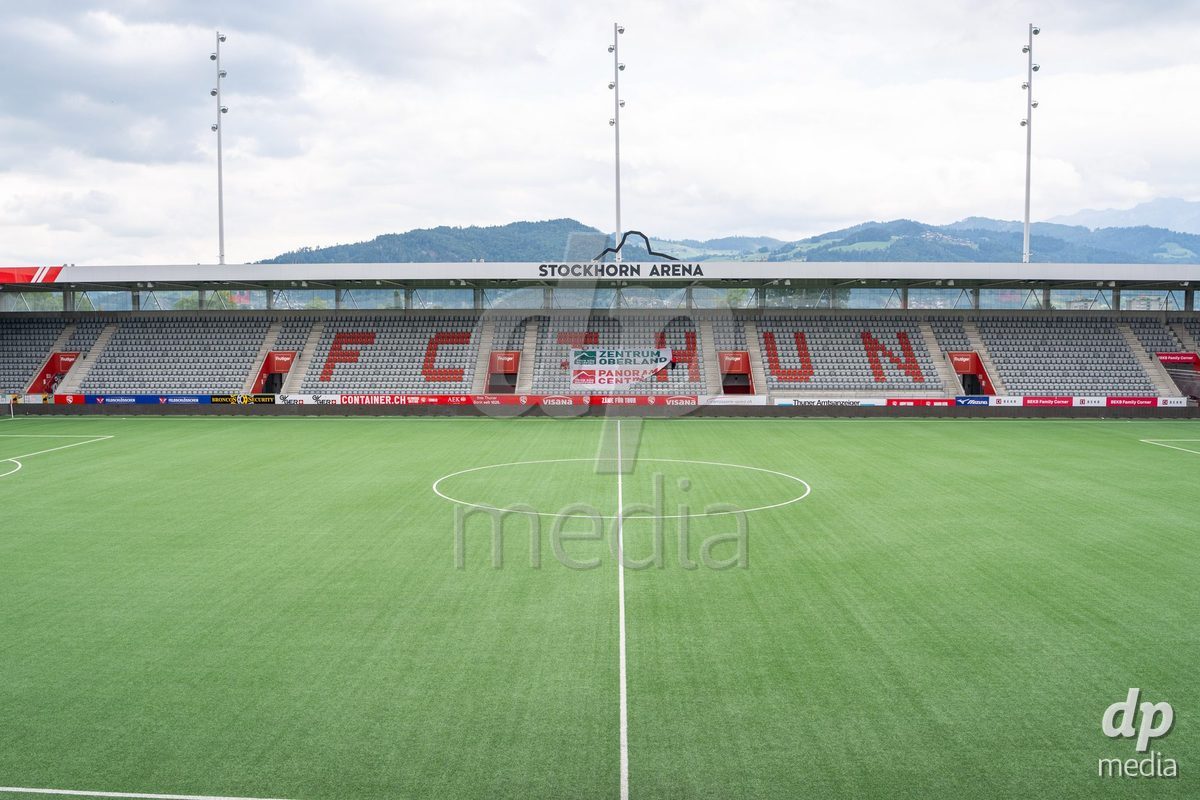 Switzerland: AXA Womens Super League 2025/26, FC Thun vs FC Zurich - Stockhorn Arena, Thun: General view inside the stadium