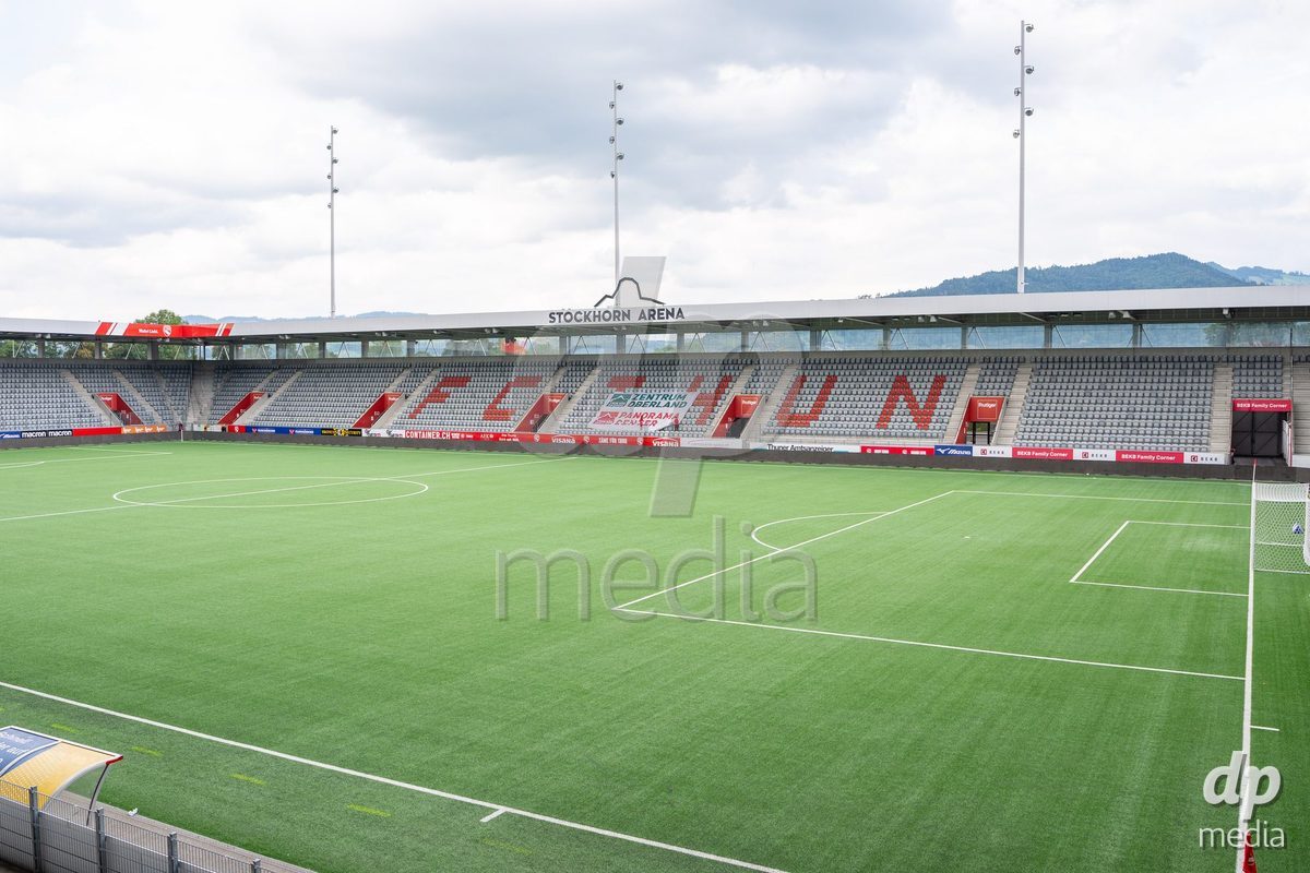 Switzerland: AXA Womens Super League 2025/26, FC Thun vs FC Zurich - Stockhorn Arena, Thun: General view inside the stadium