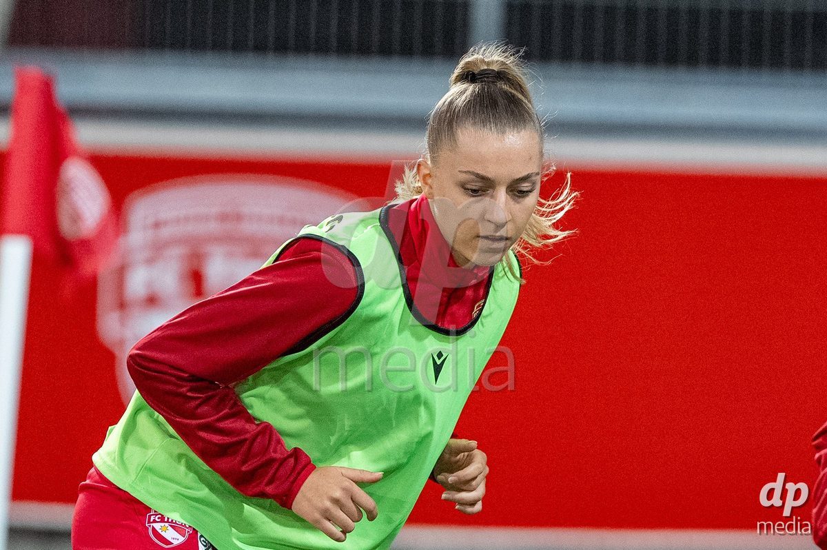 Switzerland: AXA Womens Super League 2025/26, FC Thun vs FC Zurich - Stockhorn Arena, Thun: Celine Schmid (34 Thun)