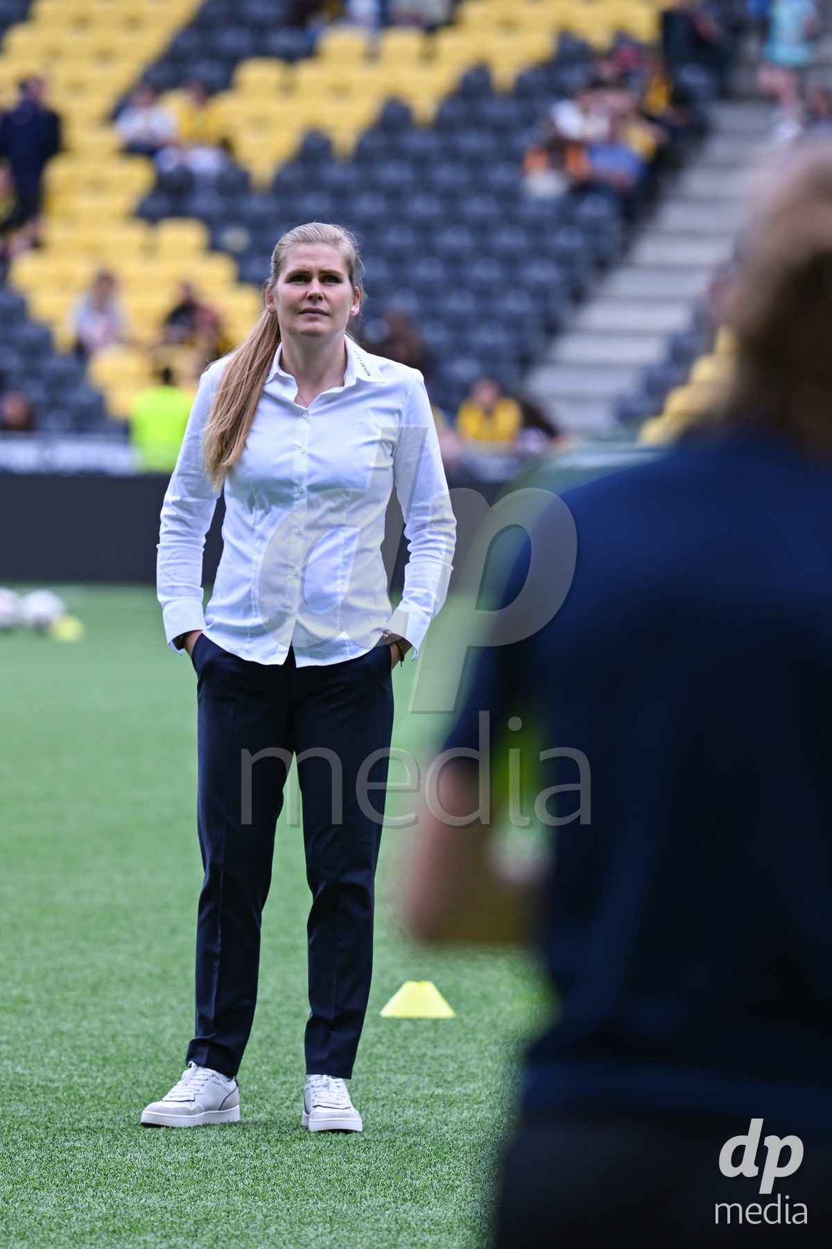 17/05/2025, Bern, Stadion Wankdorf, Women's Super League Final 2: BSC YB Frauen - GC Frauenfussball, headcoach Imke Wubbenhorst (Young Boys)
