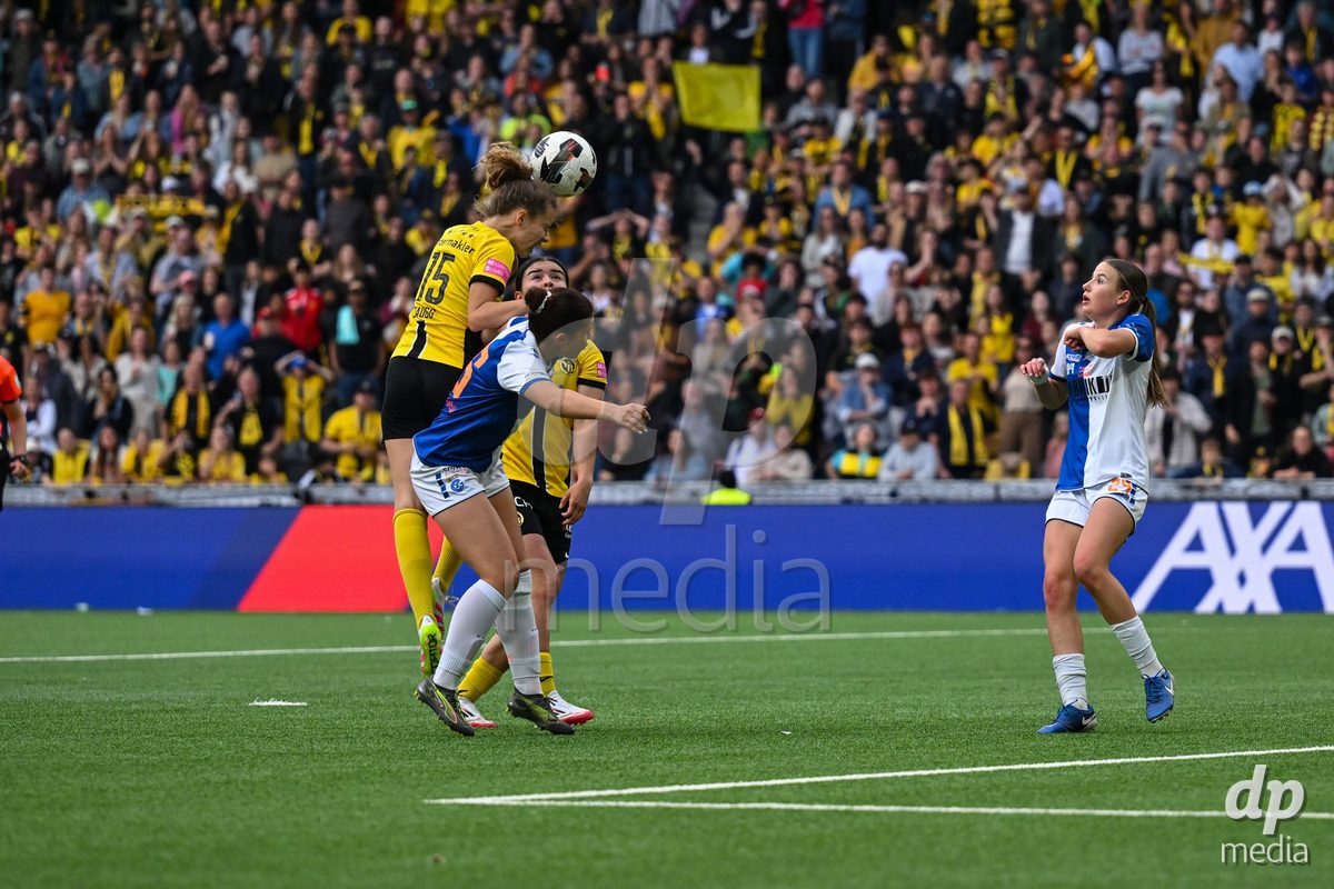 17/05/2025, Bern, Stadion Wankdorf, Women's Super League Final 2: BSC YB Frauen - GC Frauenfussball, #15 Leana Zaugg (Young Boys) with headball