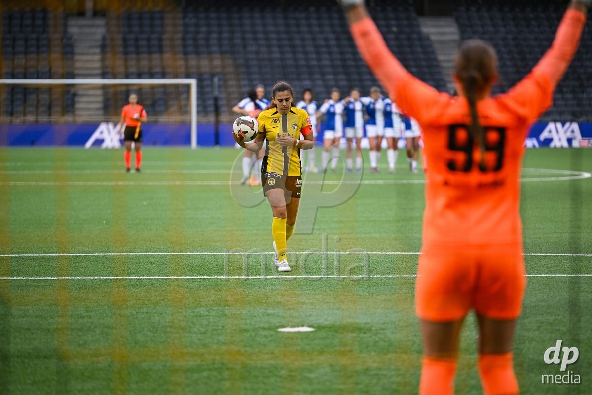 17/05/2025, Bern, Stadion Wankdorf, Women's Super League Final 2: BSC YB Frauen - GC Frauenfussball,  #11 Stephanie Waeber (BSC YB Frauen) before the penalty