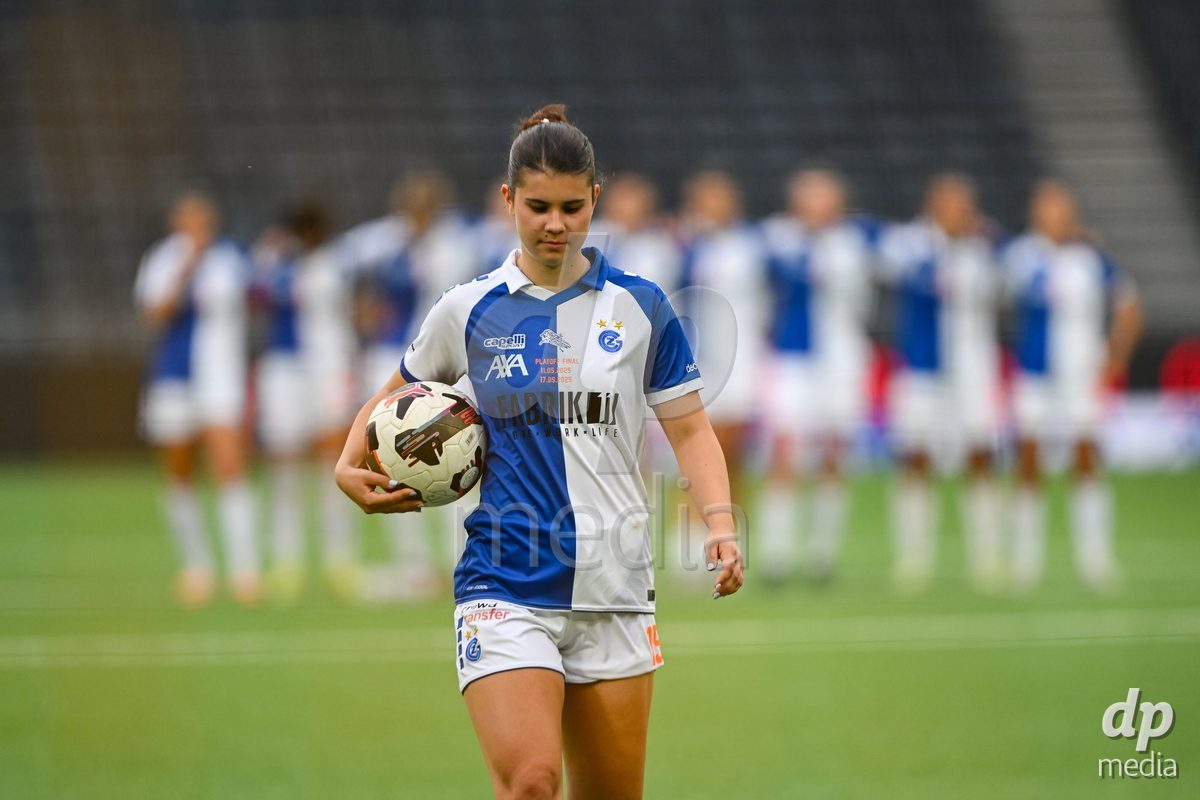 17/05/2025, Bern, Stadion Wankdorf, Women's Super League Final 2: BSC YB Frauen - GC Frauenfussball,  #15 Noemi Ivelj (Grasshopper Club Zurich) before her penalty