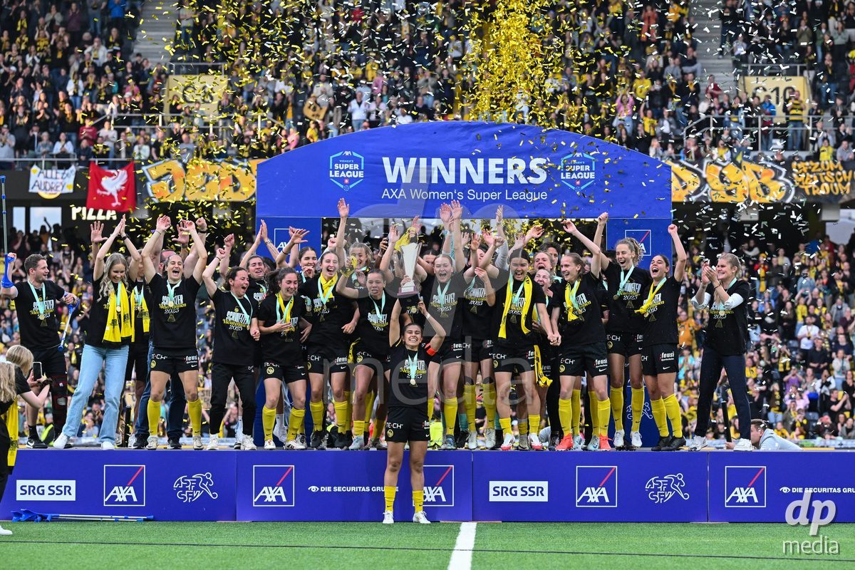 17/05/2025, Bern, Stadion Wankdorf, Women's Super League Final 2: BSC YB Frauen - GC Frauenfussball, BSC YB Frauen Swiss champions