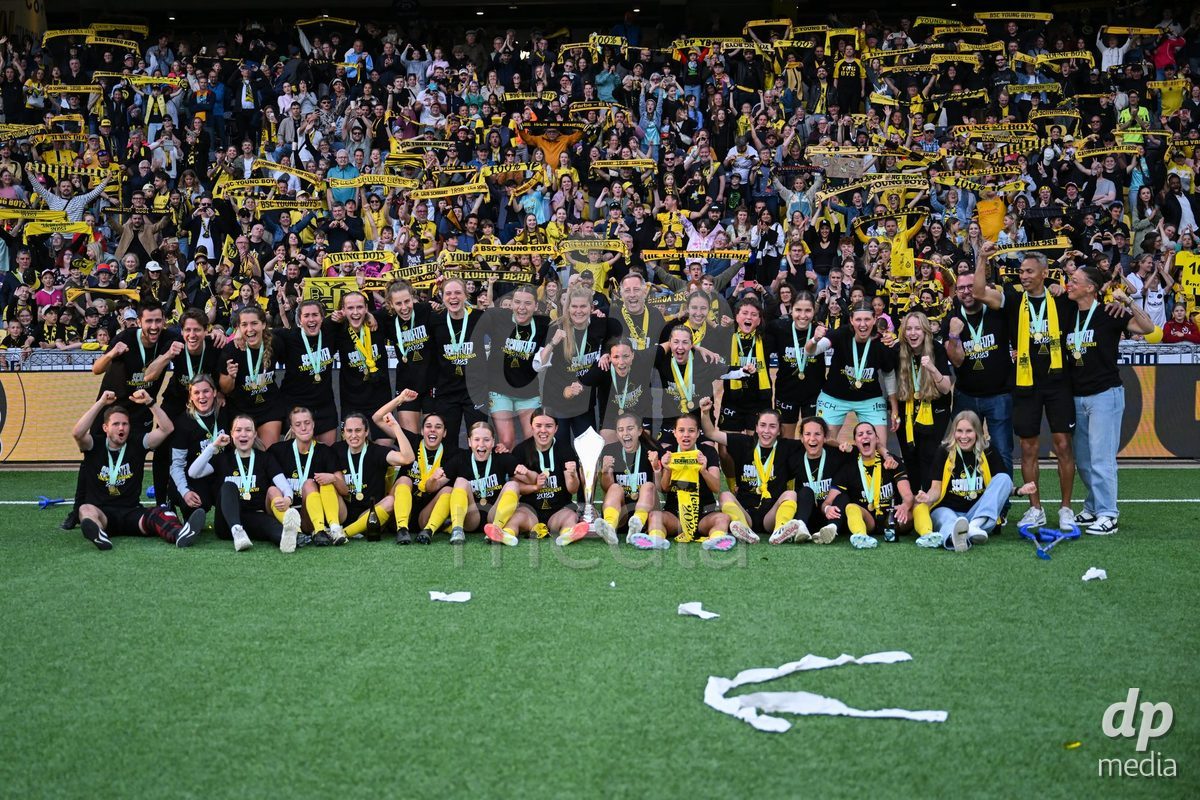 17/05/2025, Bern, Stadion Wankdorf, Women's Super League Final 2: BSC YB Frauen - GC Frauenfussball, BSC YB Frauen Swiss champions