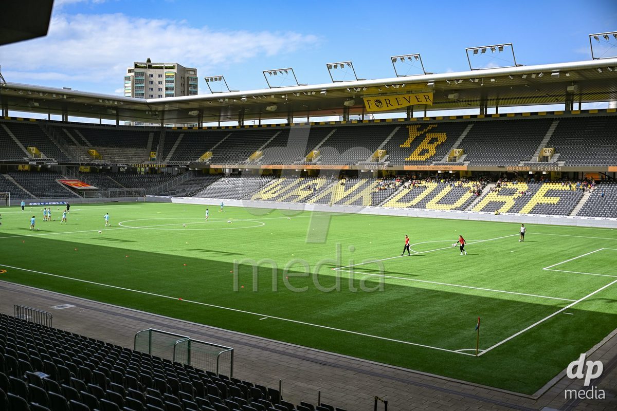 The Wankdorf Stadium before the Axa Womens Super League Football game between BSC Young Boys Frauen and FC Zürich Frauen at Wankdorf Stadium in Bern, Switzerland.