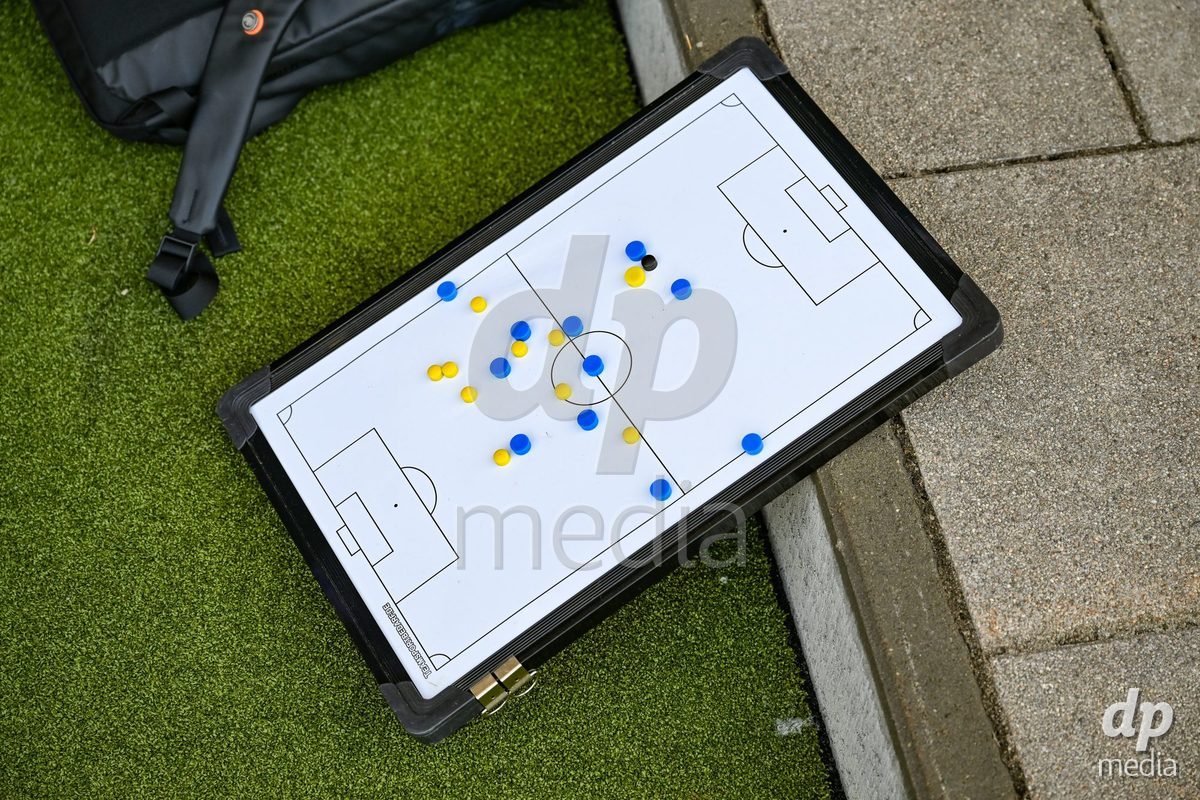 Game board from BSC Young Boys Frauen before the Axa Womens Super League Football game between BSC Young Boys Frauen and FC Zürich Frauen at Wankdorf Stadium in Bern, Switzerland.
