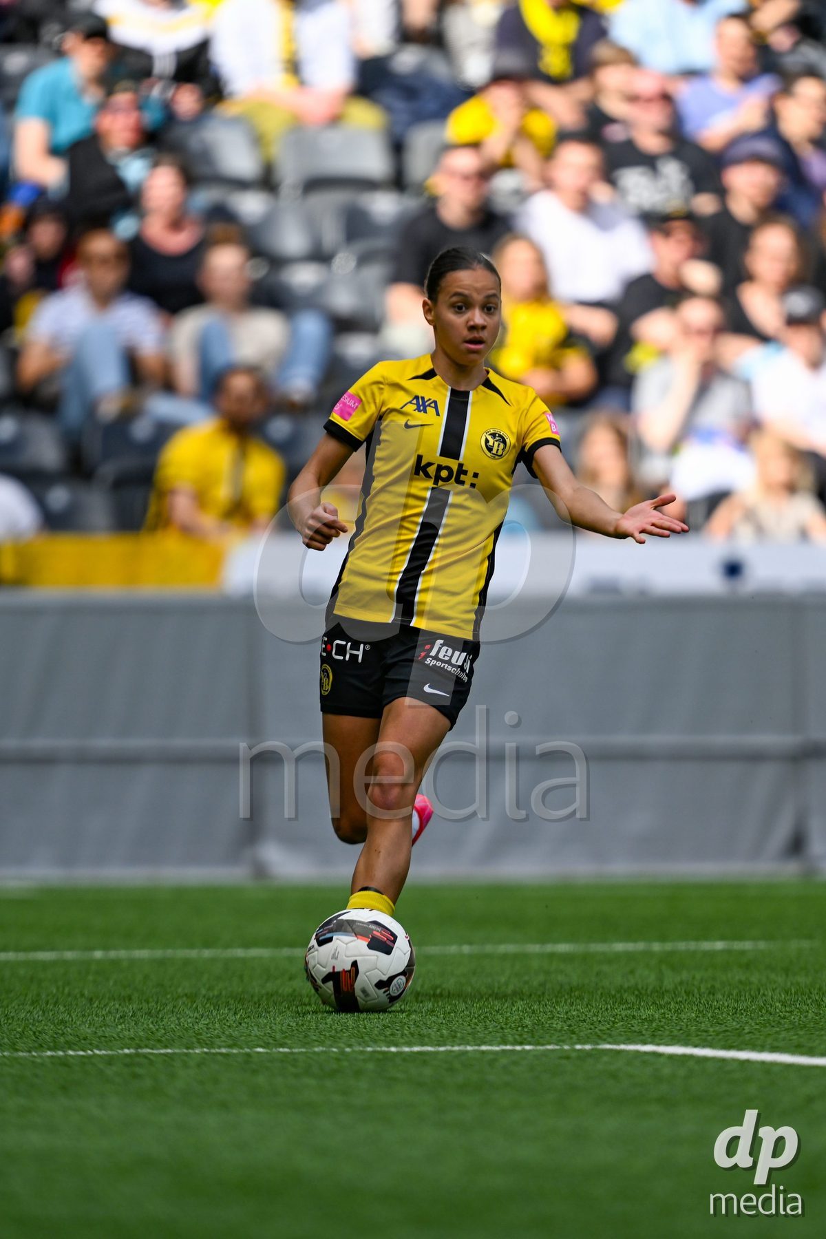 Iman Beney (Young Boys) during the Axa Womens Super League Football game between BSC Young Boys Frauen and FC Zürich Frauen at Wankdorf Stadium in Bern, Switzerland.