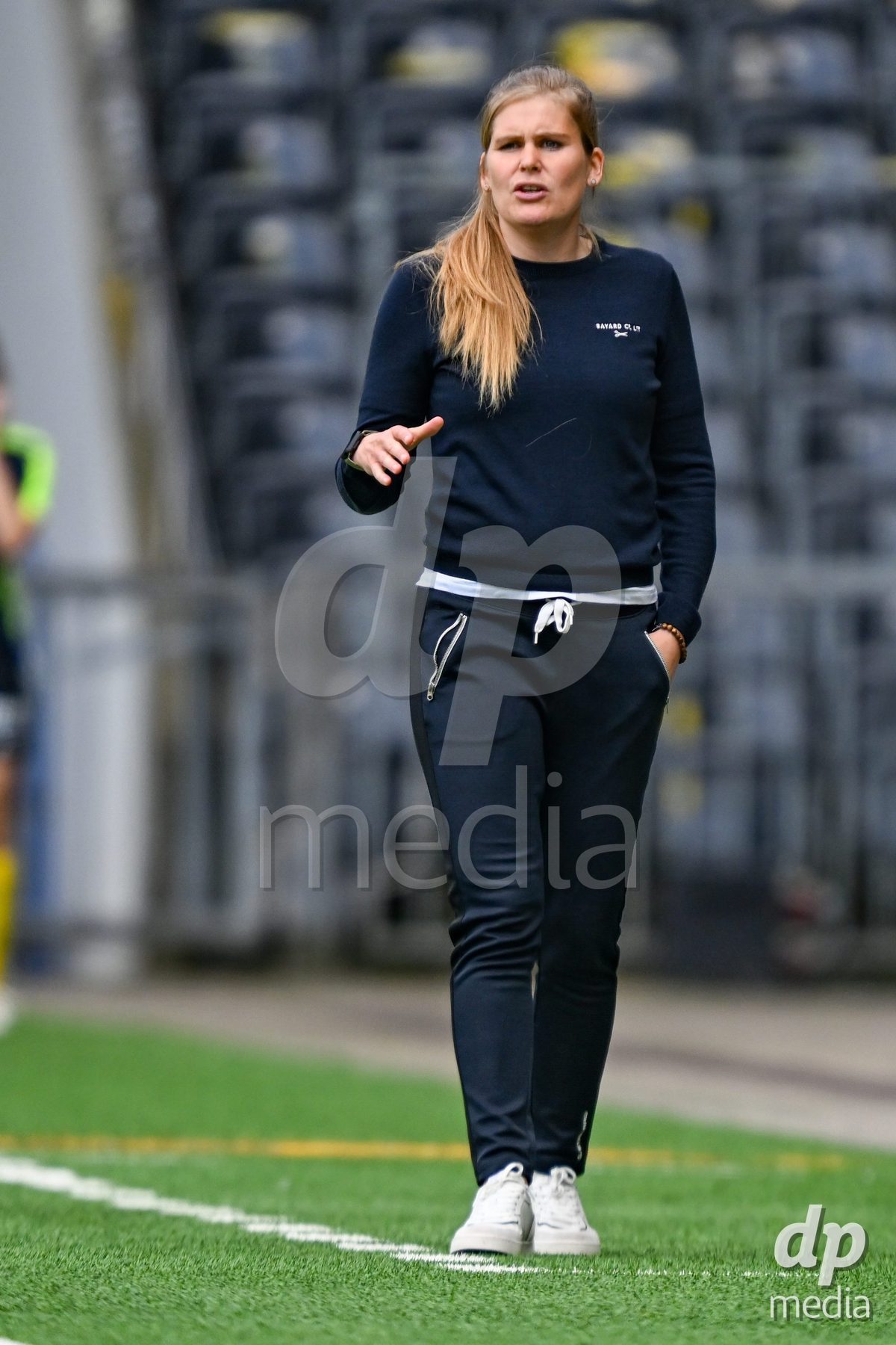 headcoach Imke Wubbenhorst (Young Boys) during the Axa Womens Super League Football game between BSC Young Boys Frauen and FC Zürich Frauen at Wankdorf Stadium in Bern, Switzerland.