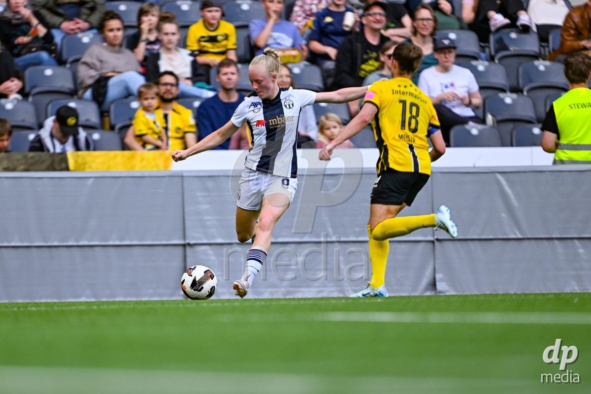 Luana Burge (6 Zurich) in action during the Axa Womens Super League Football game between BSC Young Boys Frauen and FC Zürich Frauen at Wankdorf Stadium in Bern, Switzerland.