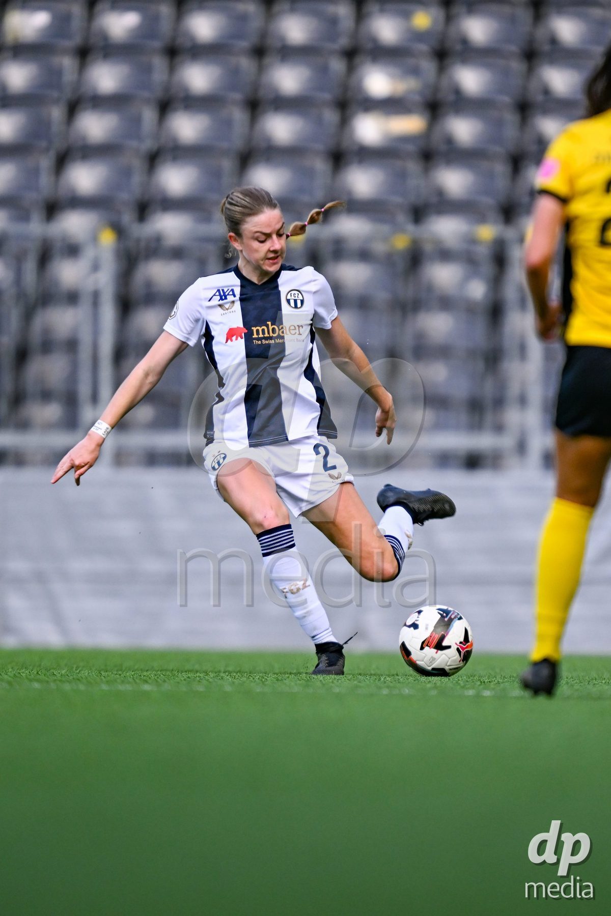 Briana Eads (2 Zurich) during the Axa Womens Super League Football game between BSC Young Boys Frauen and FC Zürich Frauen at Wankdorf Stadium in Bern, Switzerland.