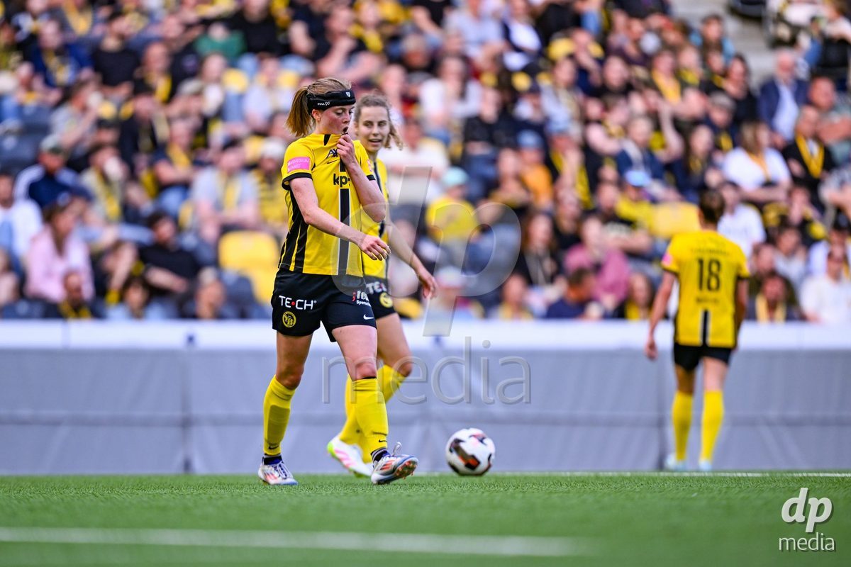 during the Axa Womens Super League Football game between BSC Young Boys Frauen and FC Zürich Frauen at Wankdorf Stadium in Bern, Switzerland.