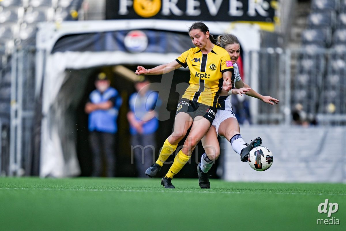 during the Axa Womens Super League Football game between BSC Young Boys Frauen and FC Zürich Frauen at Wankdorf Stadium in Bern, Switzerland.