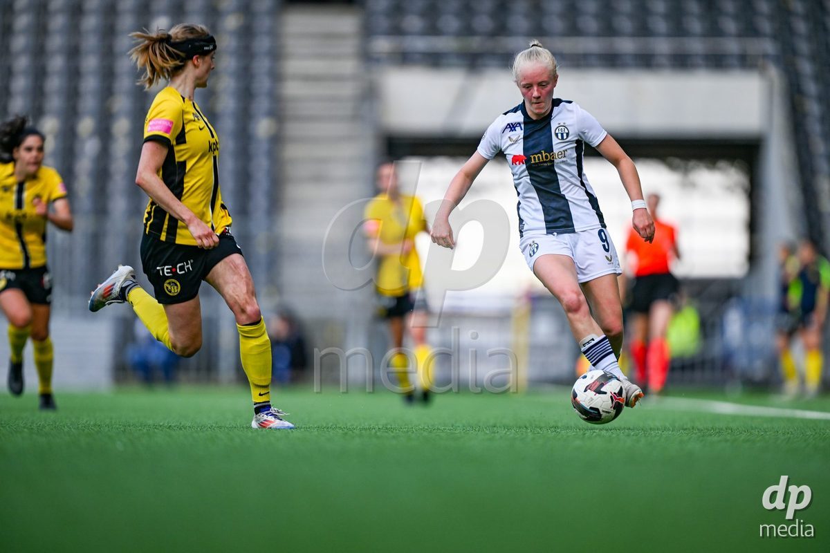 Chiara Bucher (9 Zurich) during the Axa Womens Super League Football game between BSC Young Boys Frauen and FC Zürich Frauen at Wankdorf Stadium in Bern, Switzerland.