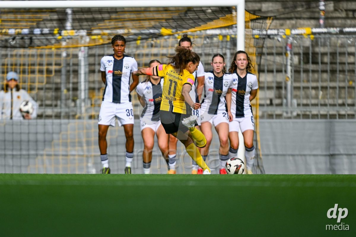Stephanie Waeber (Young Boys) during the Axa Womens Super League Football game between BSC Young Boys Frauen and FC Zürich Frauen at Wankdorf Stadium in Bern, Switzerland.