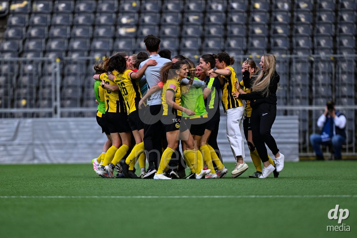 during the Axa Womens Super League Football game between BSC Young Boys Frauen and FC Zürich Frauen at Wankdorf Stadium in Bern, Switzerland.